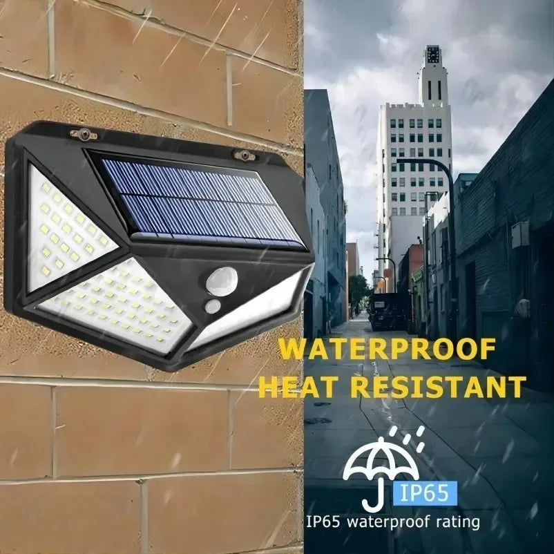 100 LED solar light