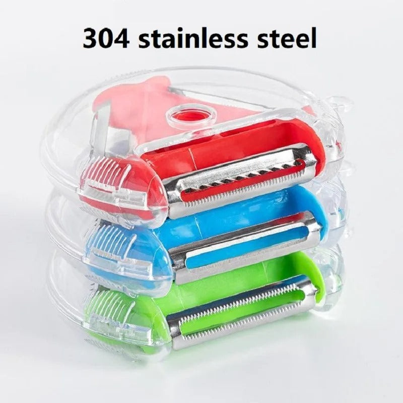 3 in1 stainless steel multi-function peeler