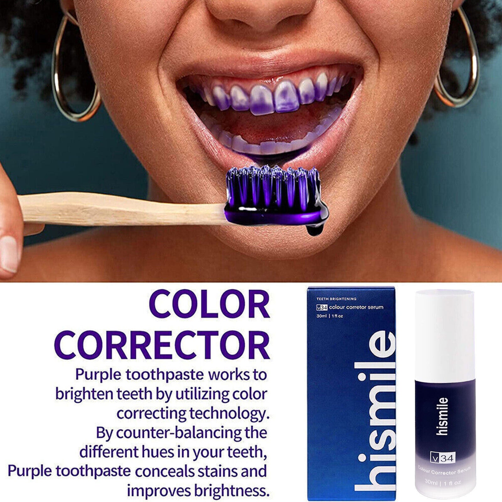 Purple Teeth Whitening Paste